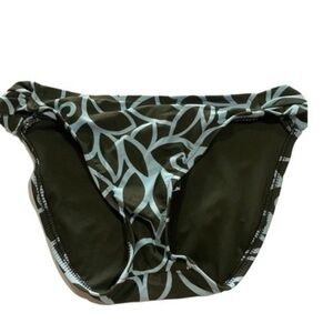 Mossimo Bikini Bottoms Olive Green Blue Small NWT